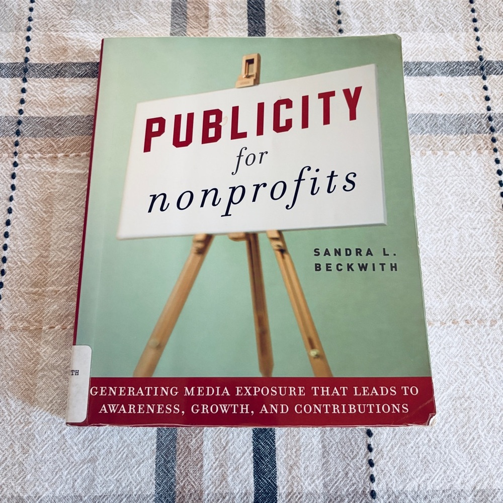 Publicity for Nonprofits Sandra Beckwith Softcover Book Fundraising Marketing